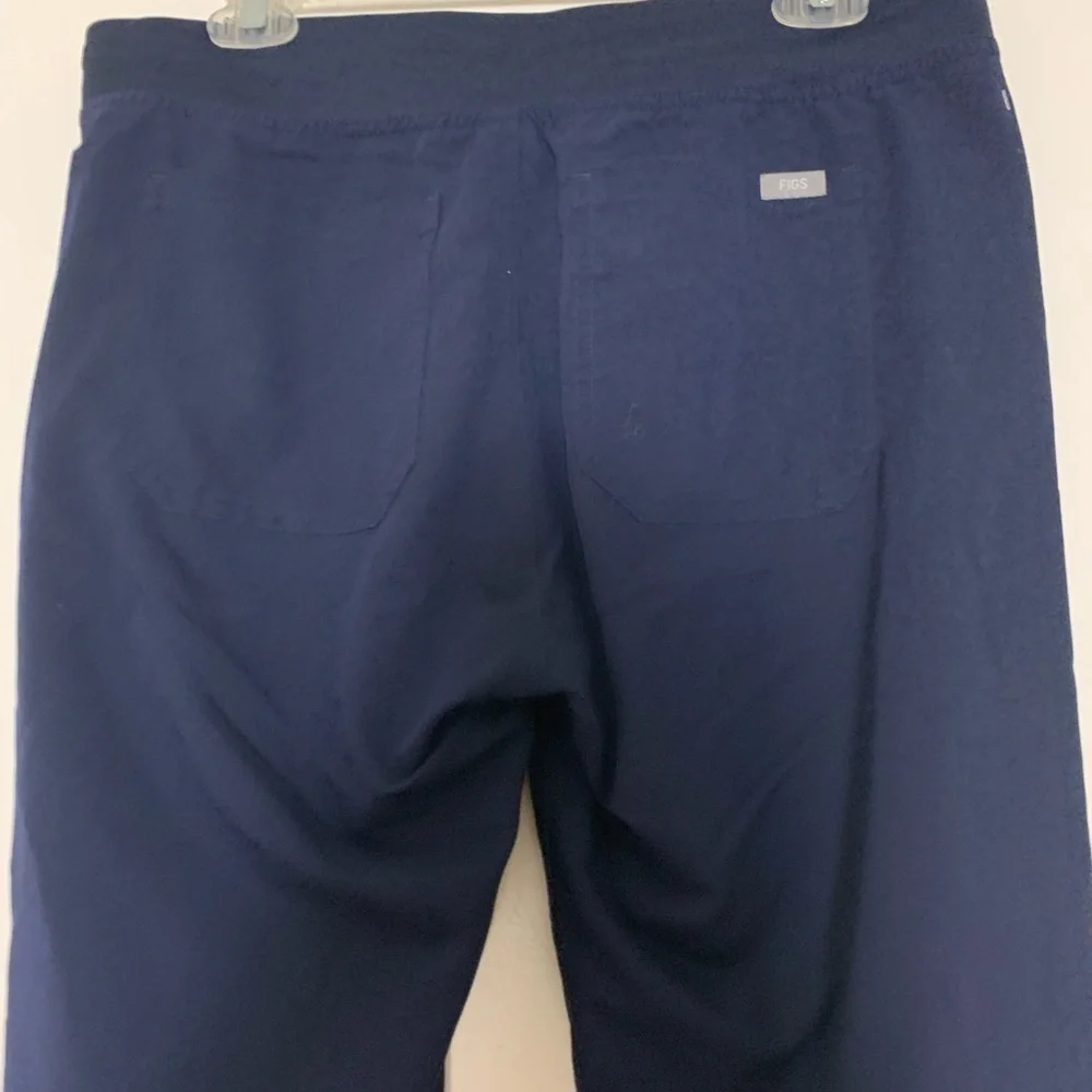 Figs Technical Collection Scrub Pants Straight Leg Navy Blue Medium P